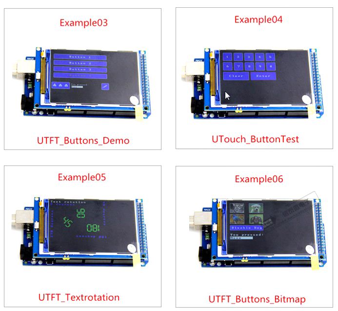 TFT LCD โมดูล 320x480 สี3.5นิ้วต่อกับArduinoUNO/mega2560 ได้เลย